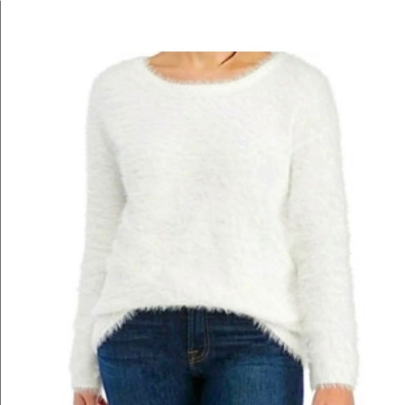 Ellen Tracy Sweaters | Ellen Tracy White Fuzzy Sweater Size Xs | Color: White | Size: Xs | Mysweetsoul's Closet